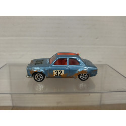 FORD ESCORT MK.I RS RALLY n32 BLUE 1:64 apx CORGI WHIZZWHEELS NO BOX