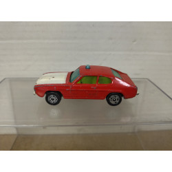 FORD CAPRI RED/WHITE apx 1:64 CORGI WHIZZWHEELS NO BOX