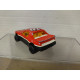 PONTIAC FIERO RED/WHITE/BLACK 1:55/apx 1:64 MAJORETTE 206 NO BOX