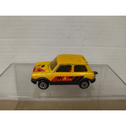 AUTOBIANCHI A112 YELLOW/ORANGE 1:53/apx 1:64 MAJORETTE 270 NO BOX