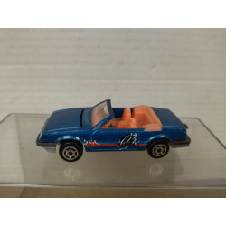 FORD MUSTANG CONVERTIBLE BLUE 1:59/apx 1:64 MAJORETTE NO BOX