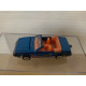 FORD MUSTANG CONVERTIBLE BLUE 1:59/apx 1:64 MAJORETTE NO BOX