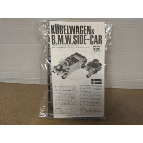 KUBELWAGEN & BMW SIDECAR WW 2 MODEL KIT 1:72 HASEGAWA NO BOX