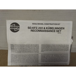 Sd.kfz.222 + KUBELWAGEN RECONNAISSANCE WW 2 MODEL KIT 1:76 AIRFIX 02312 NO BOX