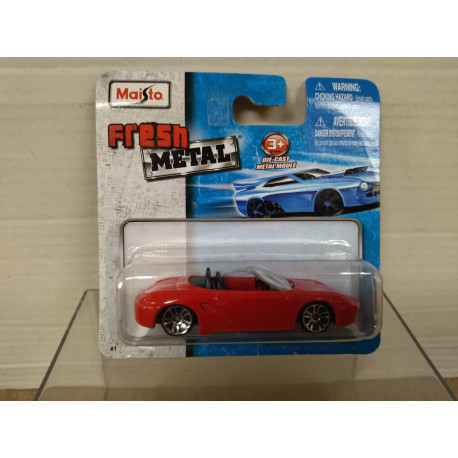 PORSCHE BOXSTER CABRIOLET RED apx 1:64 MAISTO FRESH