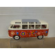 VOLKSWAGEN T1 VAN SAMBA PEACE & LOVE 1:24 KINSMART NO BOX