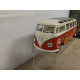 VOLKSWAGEN T1 VAN SAMBA PEACE & LOVE 1:24 KINSMART NO BOX