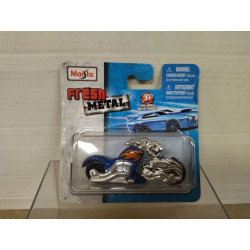 MOTO/BIKE LOBO BLUE VOODOO apx 1:64 MAISTO FRESH
