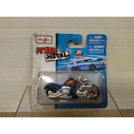 MOTO/BIKE LOBO BLUE VOODOO apx 1:64 MAISTO FRESH