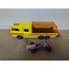 RACING CAR TRANSPORTER + FORMULA F1 SUPER KING K-7 1:55/apx 1:64 MATCHBOX