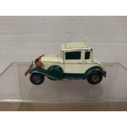 FORD MODEL A GREEN/WHITE SUPERFAST 73 1:52/apx 1:64 MATCHBOX NO BOX
