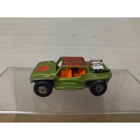 BAJA BUGGY GREEN FLOWER (2) SUPERFAST 13 1:49/ apx 1:64 MATCHBOX NO BOX