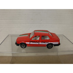 ALFA ROMEO 75 FORZA ITALIA RED 1:55/apx 1:64 MAJORETTE 271 NO BOX