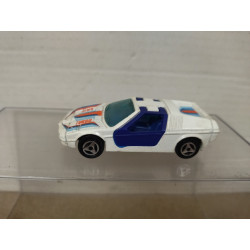 BMW E25 TURBO WHITE/BLUE 1:60/apx 1:64 MAJORETTE 217 NO BOX