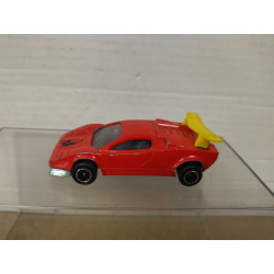 LAMBORGHINI COUNTACH RED 1:56/apx 1:64 MAJORETTE 237 NO BOX