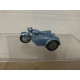 TRIUMPH T110 MOTORCYCLE & SIDECAR BLUE LESNEY 4 (1) 1:42/apx 1:64 MATCHBOX NO BOX