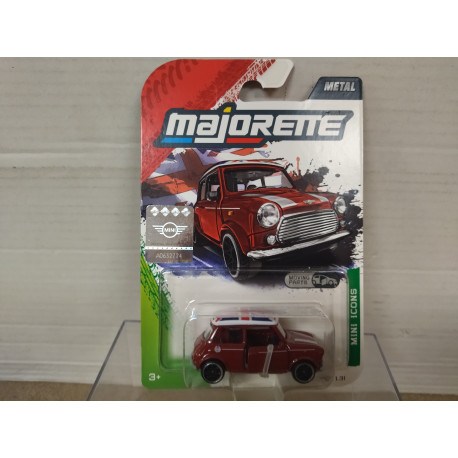 MINI COOPER 1.3i RED MINI ICONS apx 1:64 MAJORETTE