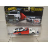 PORSCHE 906 CARRERA 6 + CARRY ON TEAM TRANSPORT 1:64 HOT WHEELS PREMIUM