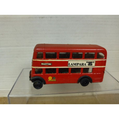 ROUTEMASTER AUTOBUS LAMPARA Z TRANSKIT 1:87 H0 EKO NO BOX/SUCIO