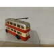 ROUTEMASTER TROLEBUS RED REPINTADO TRANSKIT 1:87 H0 EKO NO BOX/SUCIO