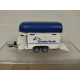 REMOLQUE/TRAILER HIPICA/HORSE (2) + CABALLO 1:55/apx 1:64 SIKU 1917 NO BOX