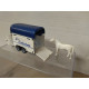 REMOLQUE/TRAILER HIPICA/HORSE (2) + CABALLO 1:55/apx 1:64 SIKU 1917 NO BOX