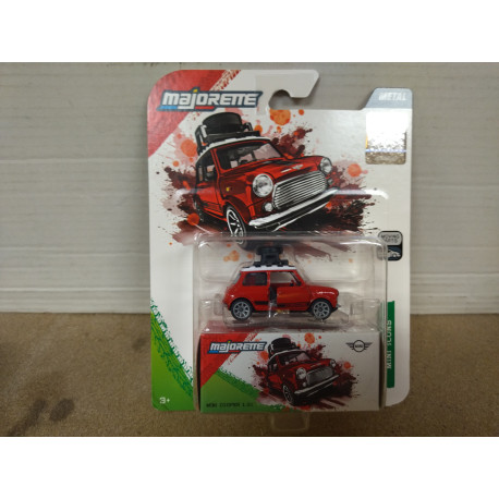 MINI COOPER 1.3i RED/WHITE DELUXE apx 1:64 MAJORETTE