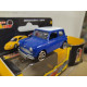 MORRIS MINI 1961 BLUE/WHITE 1:64 MOTOR MAX/SPEED TRACK