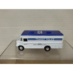 FREIGHTLINER MT-55 TRANSIT POLICE 1:100/apx 1:64 TINS TOYS