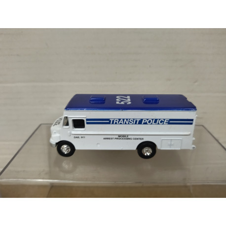 FREIGHTLINER MT-55 TRANSIT POLICE 1:100/apx 1:64 TINS TOYS