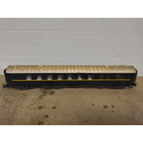 VAGON WAGONS LITS REPINTADO/SUCIO 1:87 H0 DESGUACE/NO BOX