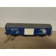 VAGON AZUL/BLANCO INFRAESTRUCTURAS RENFE BLANCO 1:87 H0 DESGUACE/NO BOX/SUCIO