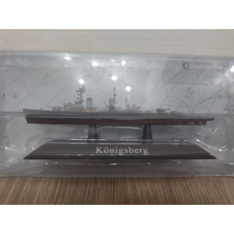 CRUCERO LIGERO KONIGSBERG 1929-45 WW 2 WARSHIP 1:1250 ATLAS De AGOSTINI n15