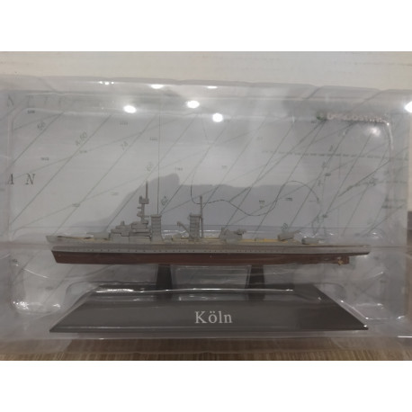 CRUCERO LIGERO KOLN 1930-45 WW 2 WARSHIP 1:1250 ATLAS De AGOSTINI n40
