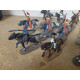 LOTE 15 FIGURAS CABALLERIA NAPOLEONICA 25mm/apx 1:72 DeLPRADO