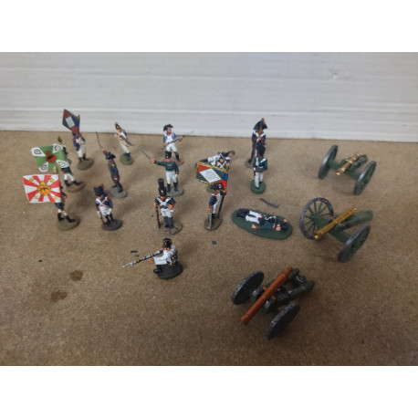LOTE 15 FIGURAS ARTILLERIA NAPOLEONICA 25mm/apx 1:72 DeLPRADO