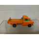 FORD TRANSIT PICKUP ORANGE MB66 (6) /apx 1:64 MATCHBOX NO BOX