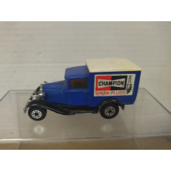 FORD MODEL A VAN CHAMPION MB38 (2) 1:52/apx 1:64 MATCHBOX NO BOX