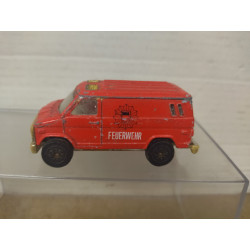 CHEVROLET VAN FIRE/FEURWEHR apx 1:64 MADE IN CHINA NO BOX