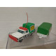 DODGE PICKUP TRUCK SAFARI + TRAILER 1:80/apx 1:64 MAJORETTE 212 NO BOX