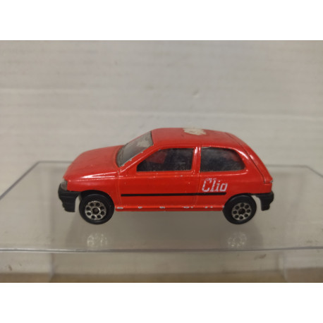 RENAULT CLIO ROUGE 1:53/apx 1:64 MAJORETTE 208 NO BOX