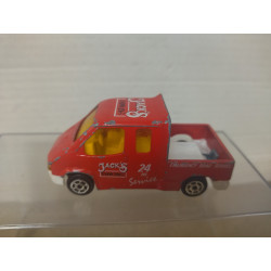 FORD TRANSIT PICKUP GRUA (3) JACK´S 1:60/apx 1:64 MAJORETTE 243 NO BOX