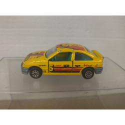 FORD ESCORT YELLOW n5 1:55/apx 1:64 MAJORETTE NO BOX
