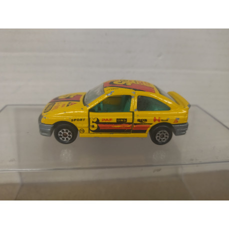 FORD ESCORT YELLOW n5 1:55/apx 1:64 MAJORETTE NO BOX