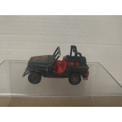 JEEP CJ-7 BLACK 1:54/apx 1:64 MAJORETTE 268 NO BOX