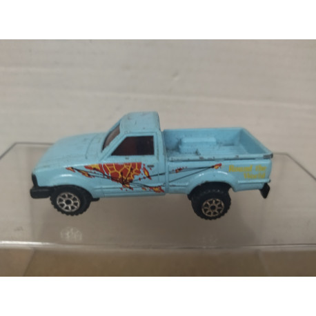 DATSUN 720 PICKUP BLUE apx 1:64 ROAD CHAMPS NO BOX
