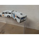 LAND ROVER 109 AMBULANCIA + CARAVANA apx 1:64 MIRA 165 VINTAGE NO BOX