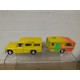 LAND ROVER 109 AMARILLO + CARAVANA apx 1:64 MIRA 165 VINTAGE NO BOX