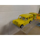 LAND ROVER 109 AMARILLO + CARAVANA apx 1:64 MIRA 165 VINTAGE NO BOX