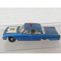 FORD FAIRLANE POLICE CAR LESNEY 55 DEFECTUOSO 1:80/apx 1:64 MATCHBOX NO BOX
